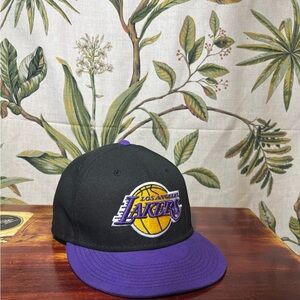 Black and Purple Lakers Snapback